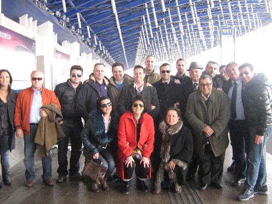 La Partenza del 22 Marzo 2010 dall'Aeroporto di Pudong dei 20 Imprenditori Italiani 